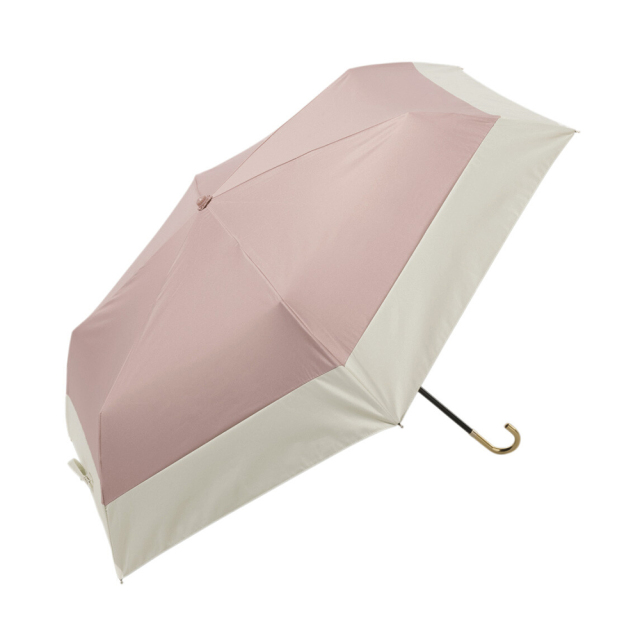 ビコーズ【晴雨兼用傘】折りたたみ傘 PUバイカラー ミニ ピンク UV